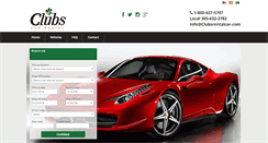 Desktop Screenshot of clubscarrental.com